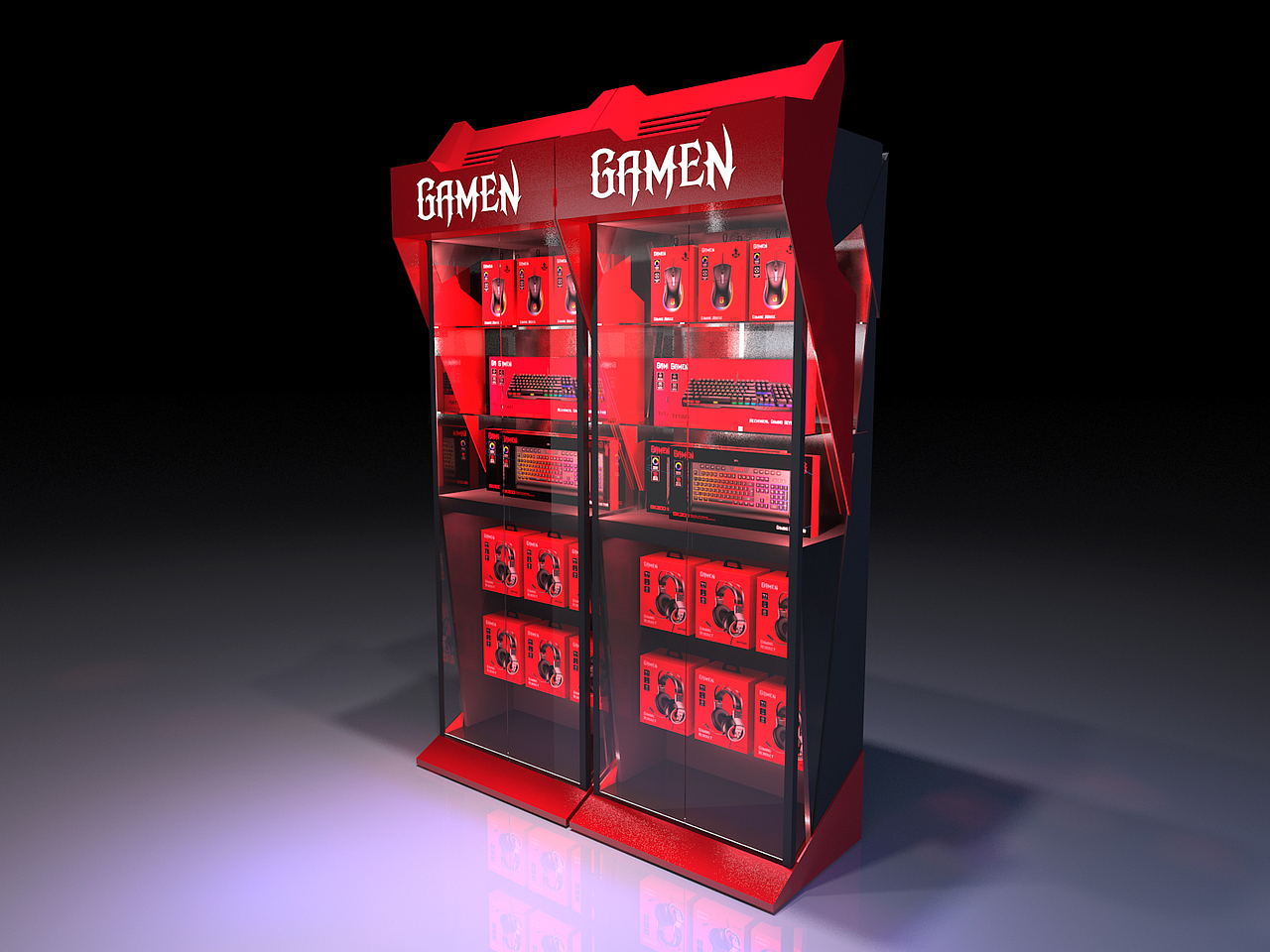 GAMEN展柜概念方案（图ZMjM0NTQxNDA0） - 展陈设计 - 站酷设计师leodmy原创素材 - 站酷ZCOOL