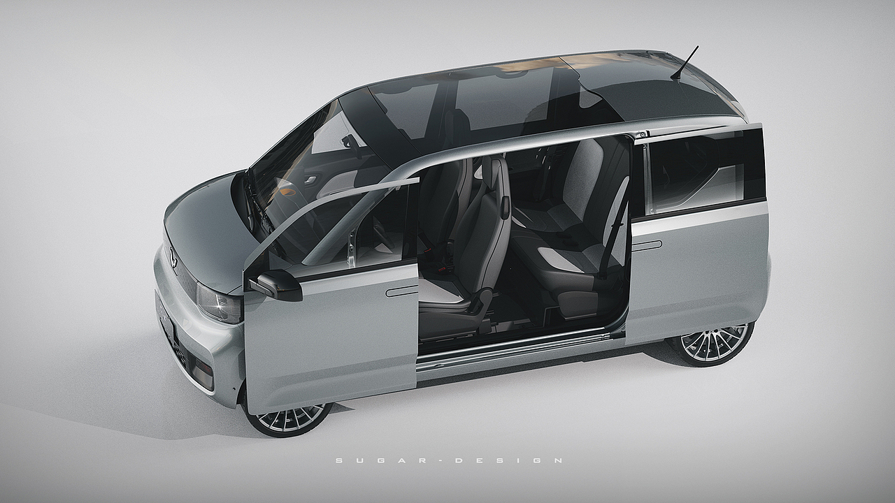 对开侧滑门的商务车——五菱宏光mini四门神车驾到!