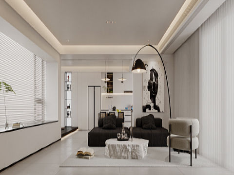 现代简约黑白搭配效果设计