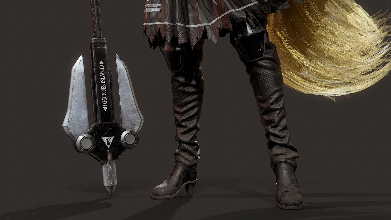 临光 明日方舟同人3D模型 实时渲染（图ZMjEzNDY3MDU2） - 人物/生物 - 站酷设计师Aniraiden原创素材 - 站酷ZCOOL