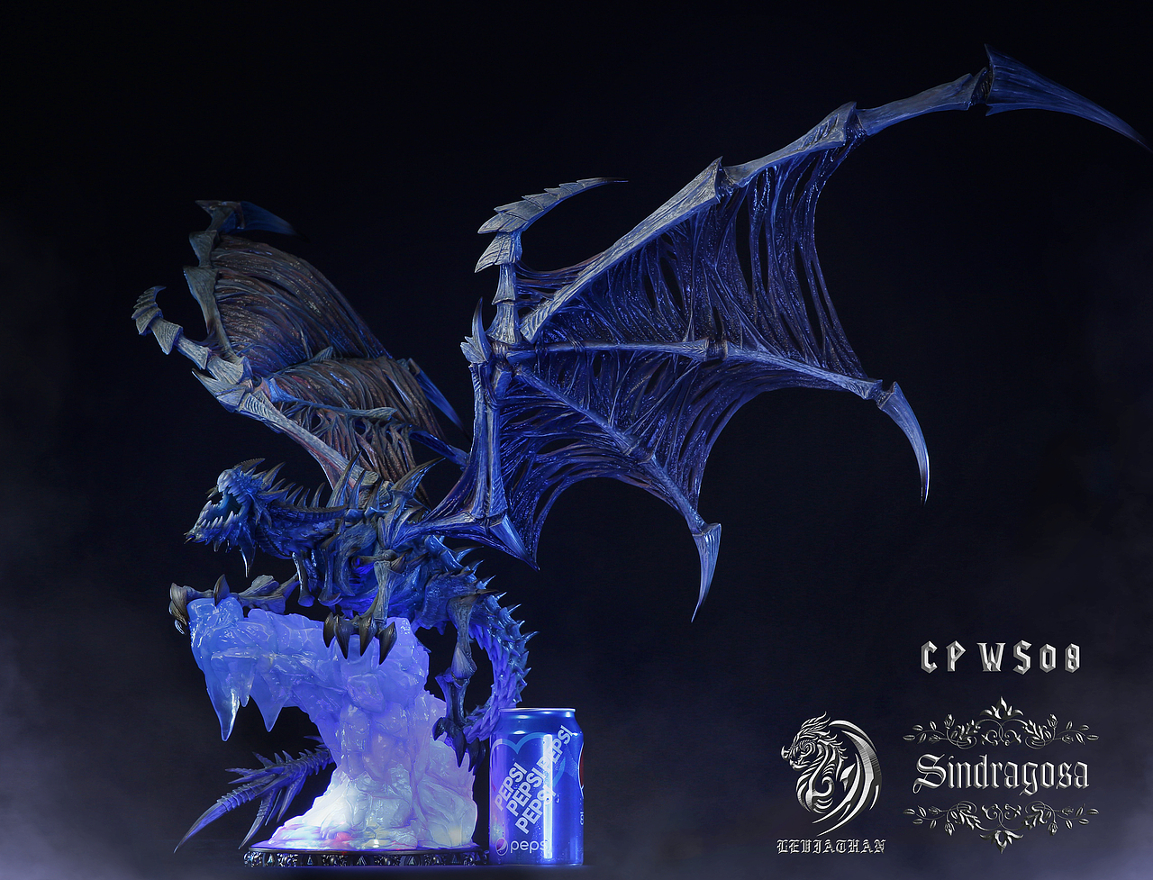 冰霜巨龙，翼展一米（图ZMTYzNjk1MDQ4） - 玩具 - 站酷设计师核玩coreplay原创素材 - 站酷ZCOOL