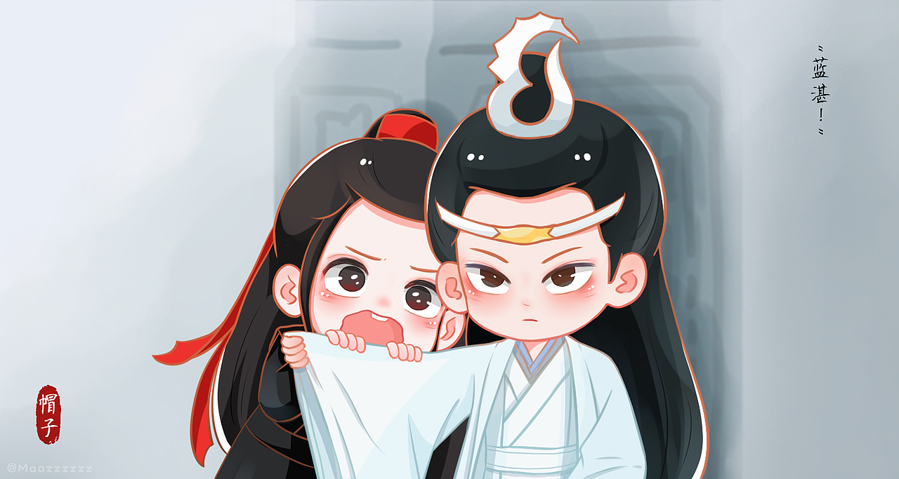 陈情令q版|插画|创作习作|帽子大侠_原创作品-站酷(zcool)