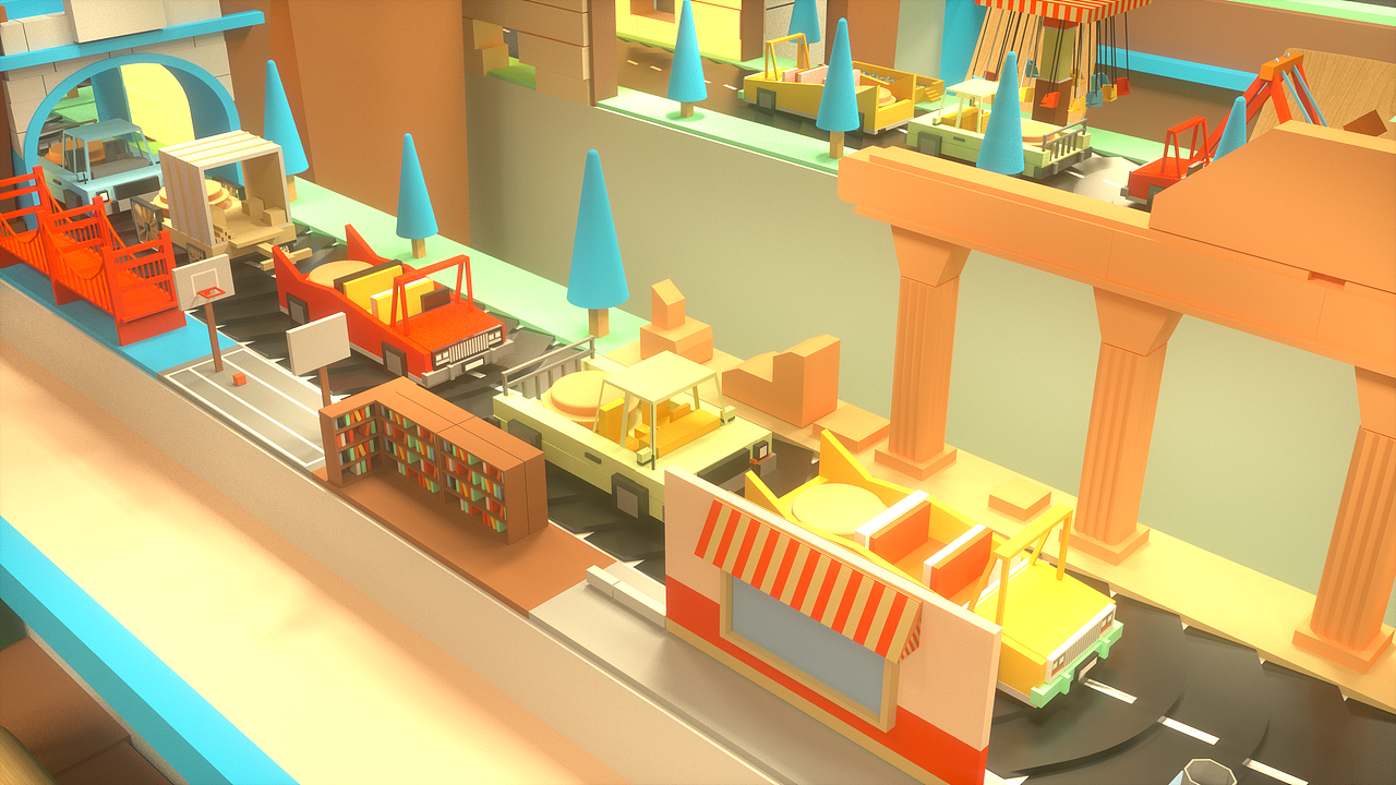 三只裸熊卖车轮饼（图ZMjA2NjE3OTYw） - 其他三维 - 站酷设计师RAY了RAY了原创素材 - 站酷ZCOOL