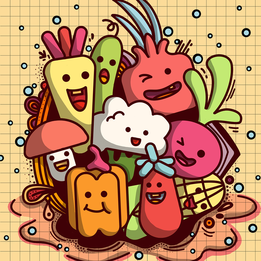 卡通贴纸系列|插画|商业插画|yuki插画 - 原创作品 - 站酷 (zcool)