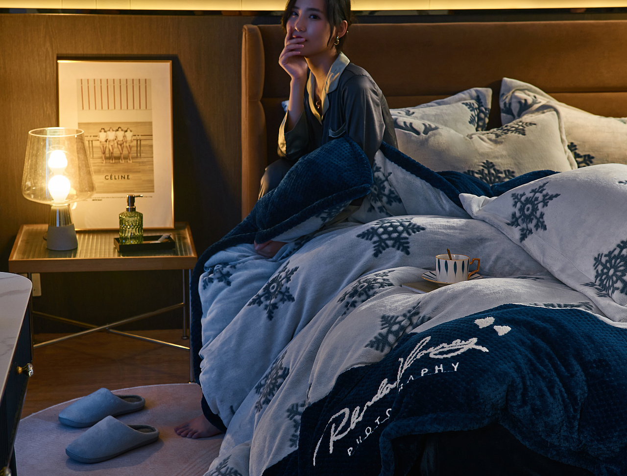 冬季床品模特拍摄|摄影|产品摄影|青山映像 - 原创作品 - 站酷 (zcool