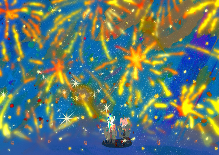 烟花绽放的那天（图ZMzYwODk3ODky） - 艺术插画 - 站酷设计师六七先生原创素材 - 站酷ZCOOL