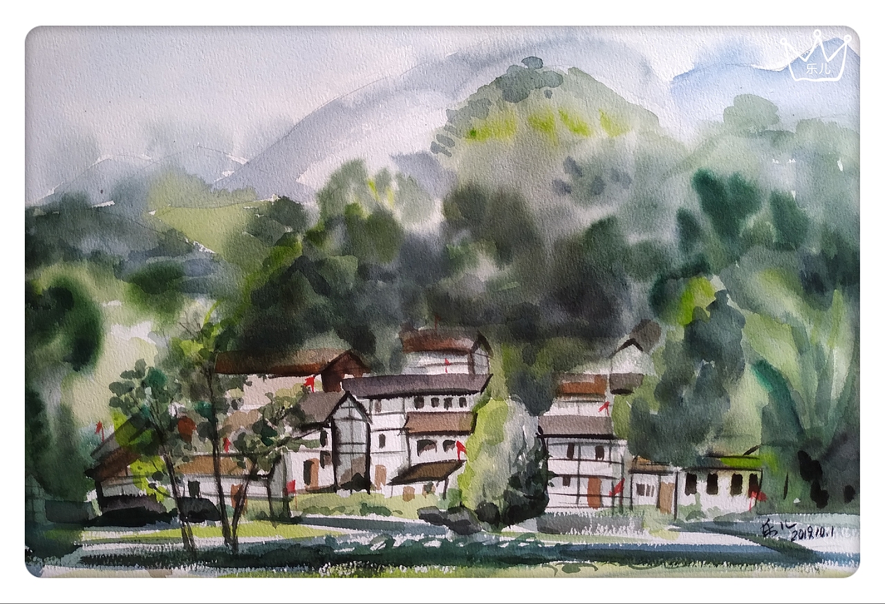 水彩风景写生小画（图ZMTgzMjg0ODA0） - 绘画 - 站酷设计师Z30435036原创素材 - 站酷ZCOOL