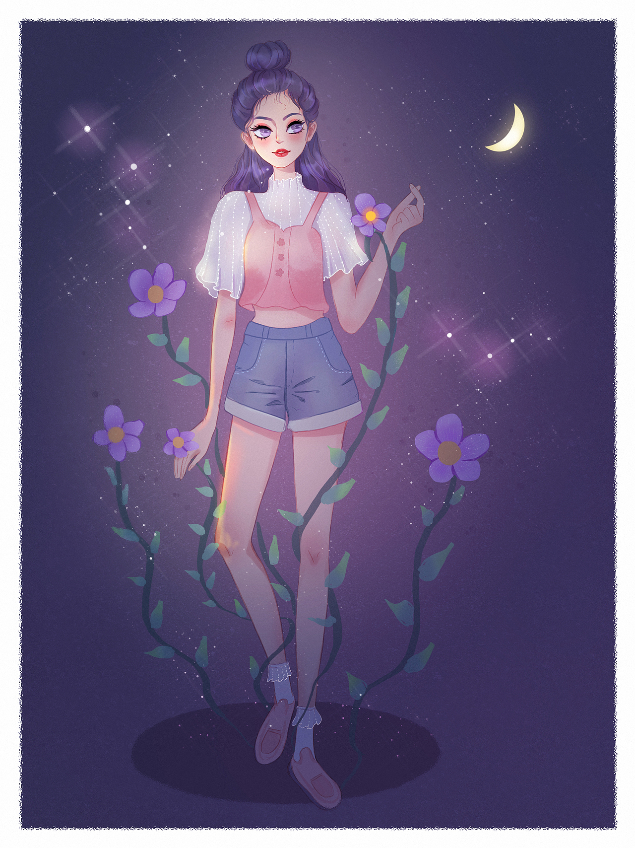安静的少女（图ZMjIwNjQ4NjMy） - 艺术插画 - 站酷设计师画画的left原创素材 - 站酷ZCOOL
