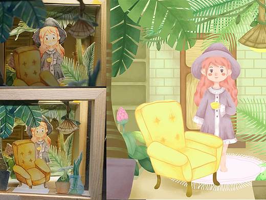 女巫的花房(手作+插画)