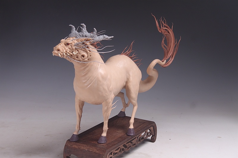 贺加贵面塑(玄幻神兽美女)