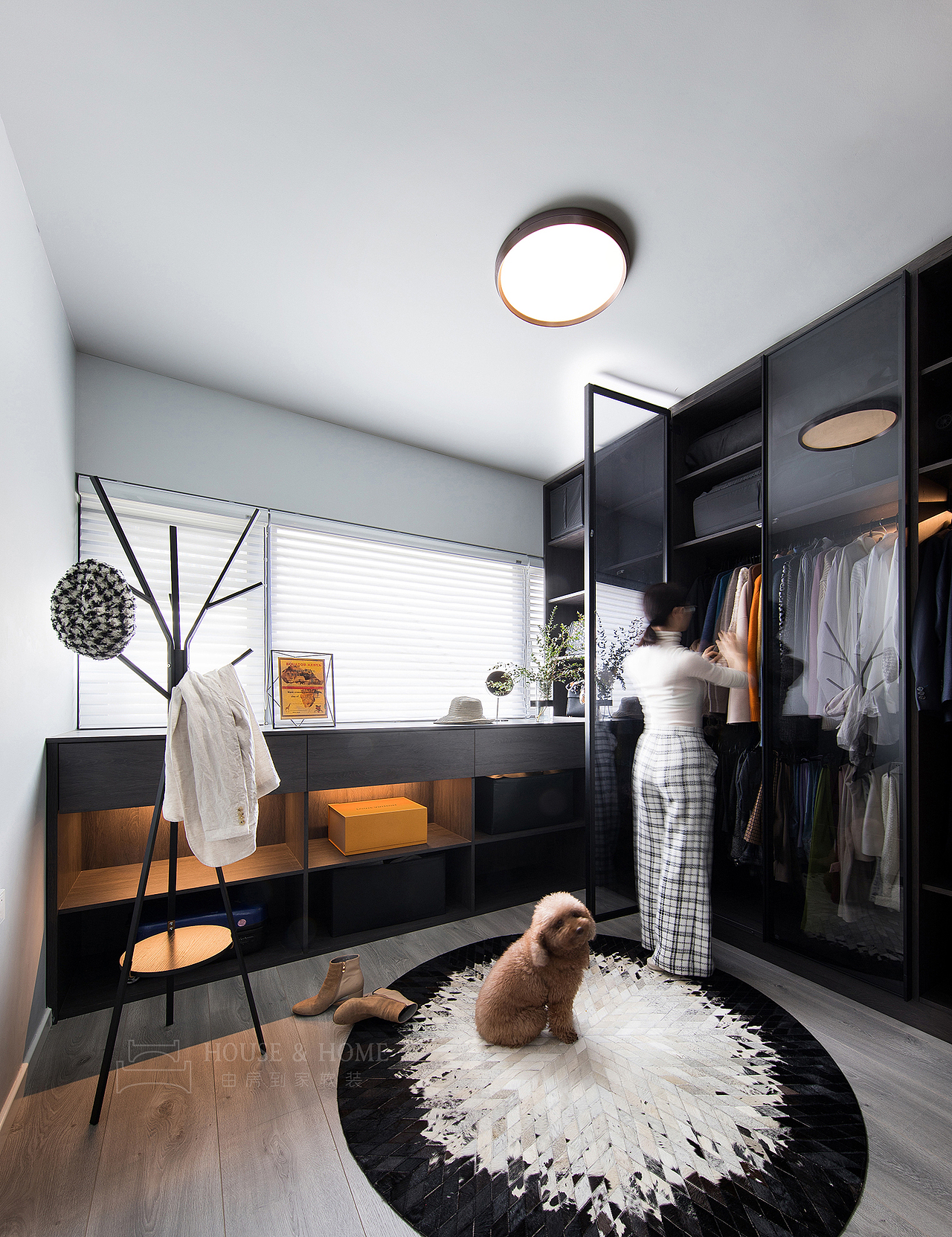 超大衣帽间,多功能客厅,为女主人量身定制的家|空间|家装设计|深圳