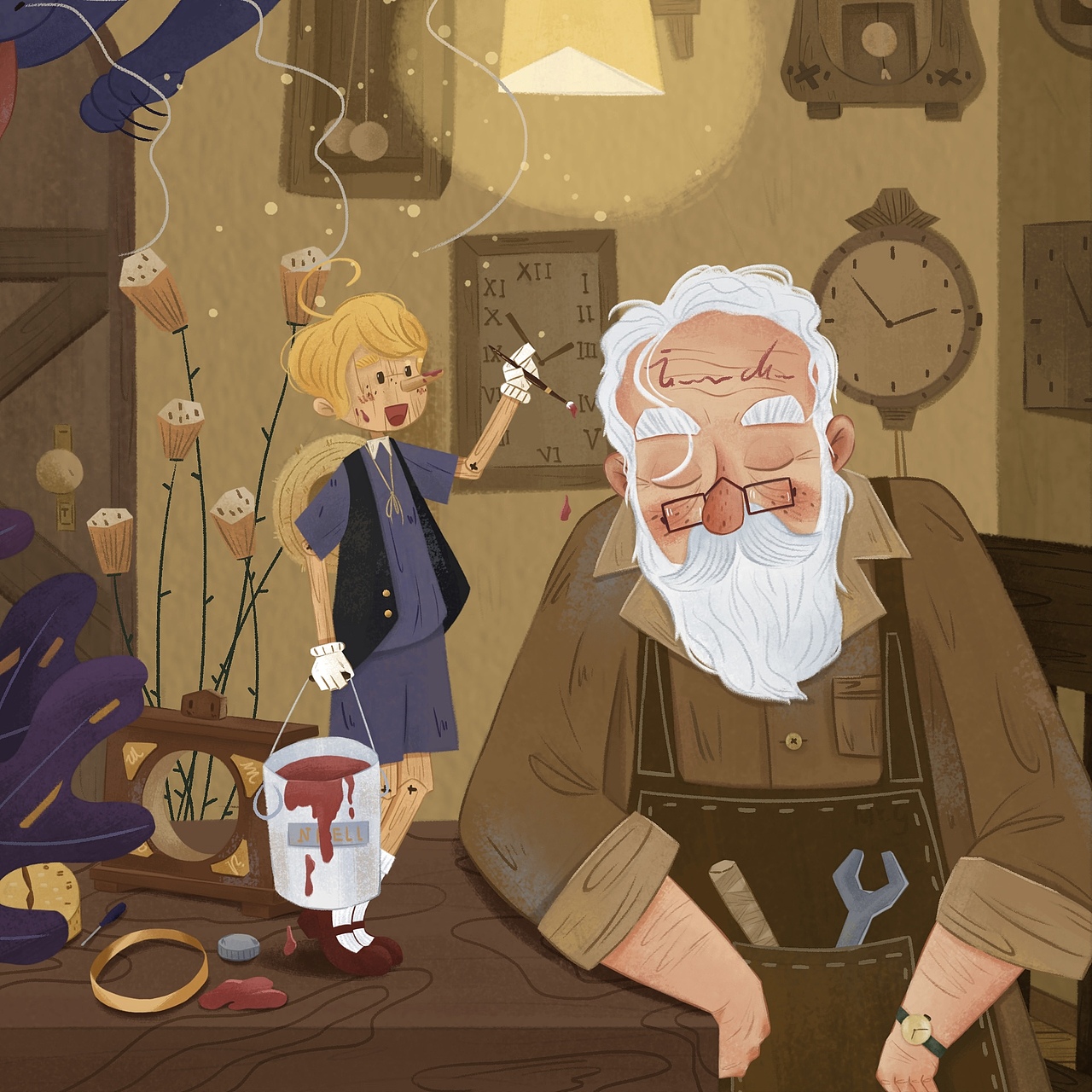 《木偶奇遇记》（图ZMjg0OTE1MTE2） - 绘本 - 站酷设计师张旭崑原创素材 - 站酷ZCOOL