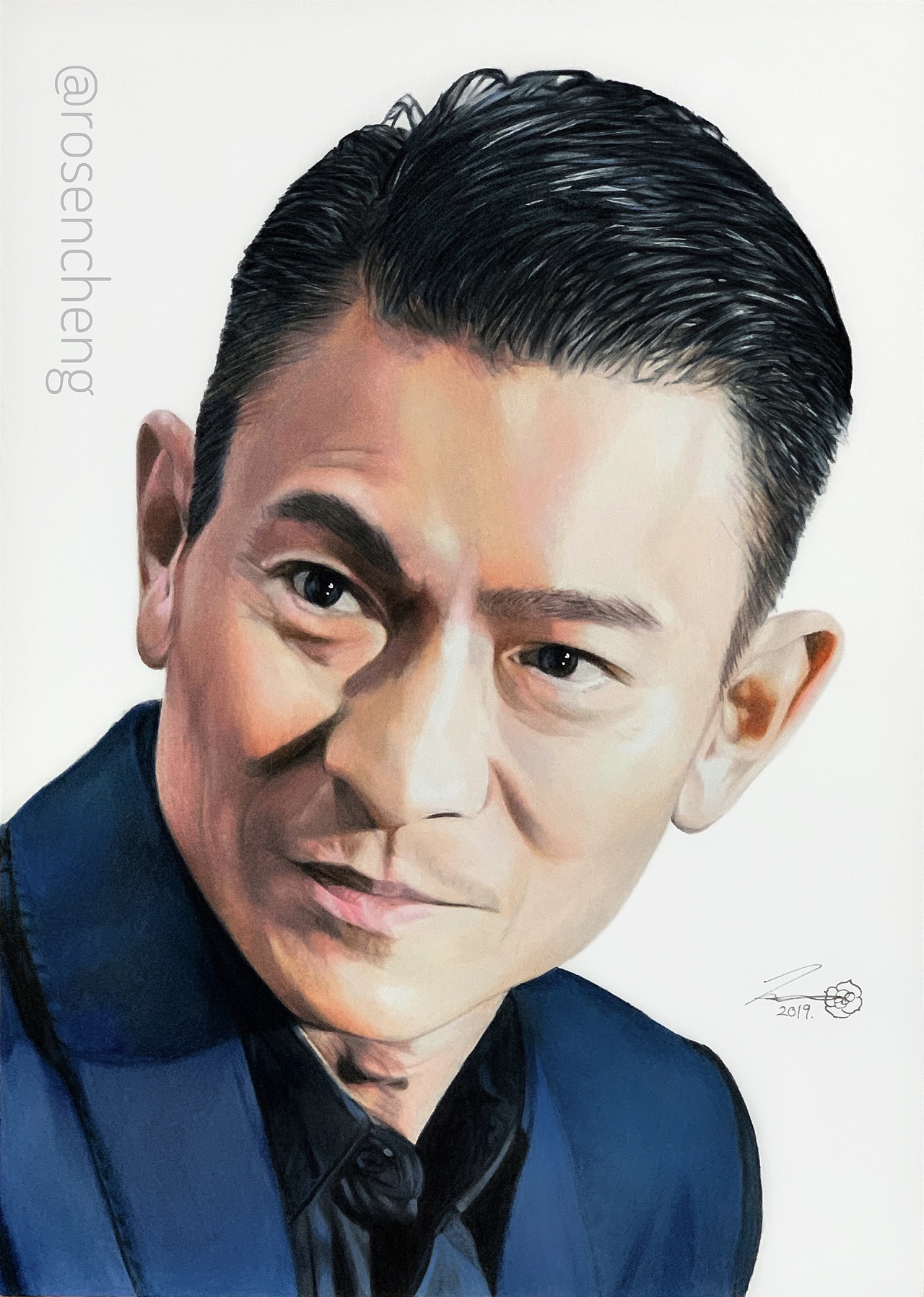 彩铅手绘71刘德华