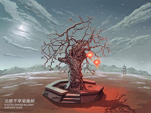 洛阳市吉利区北陈村千年皂角树