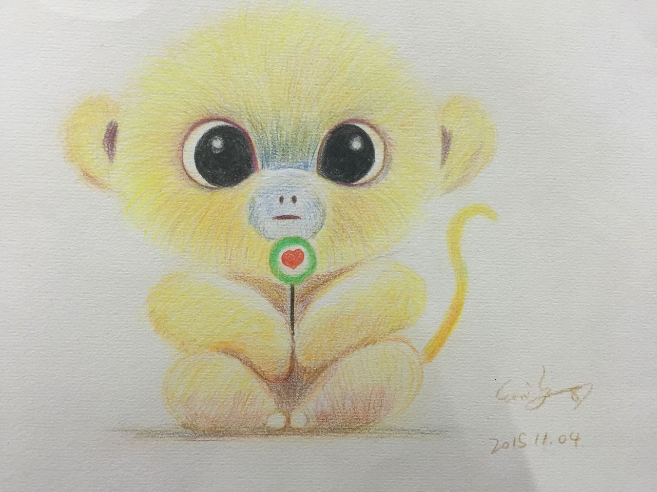 临摹的迷你小猴子