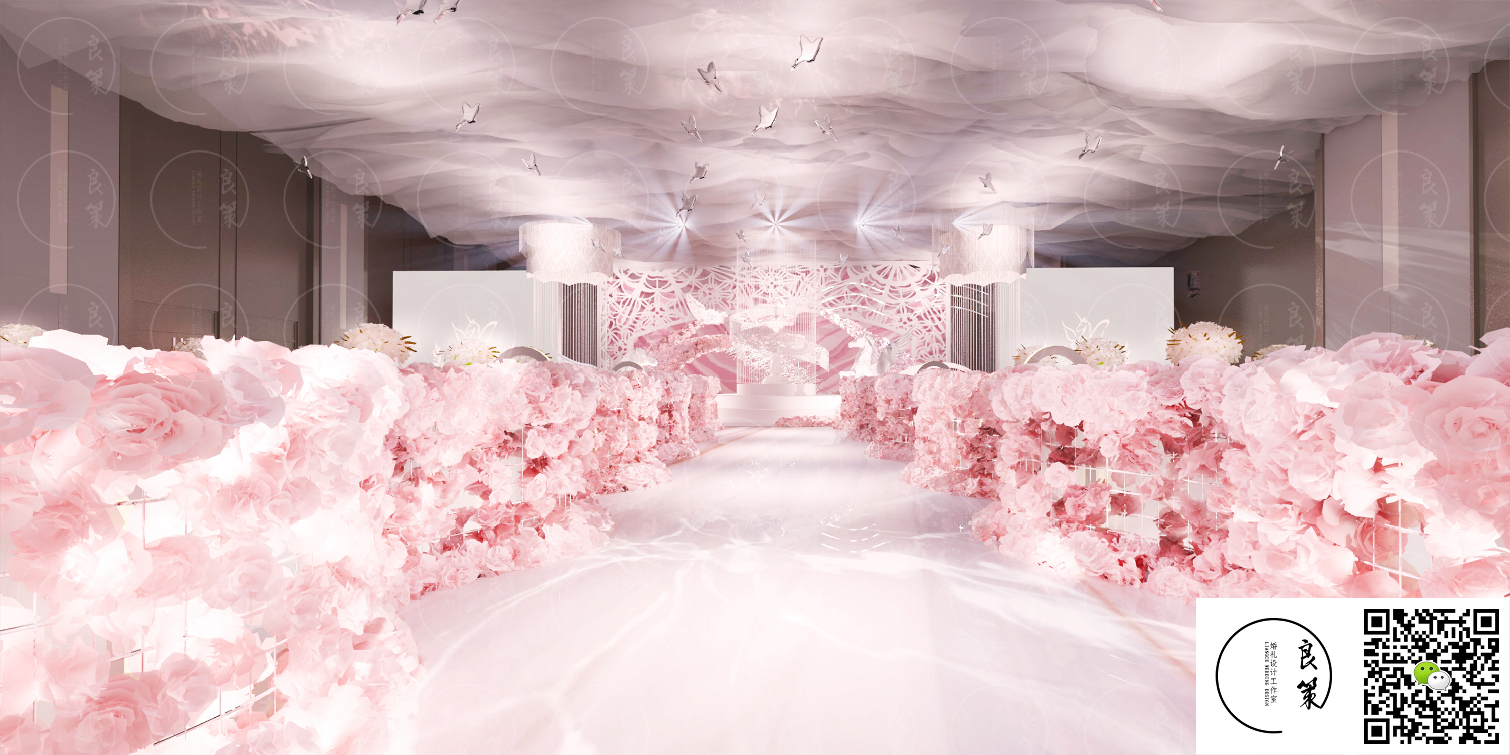 婚礼|空间|舞台美术|良策婚礼3d设计 - 原创作品 - 站酷 (zcool)