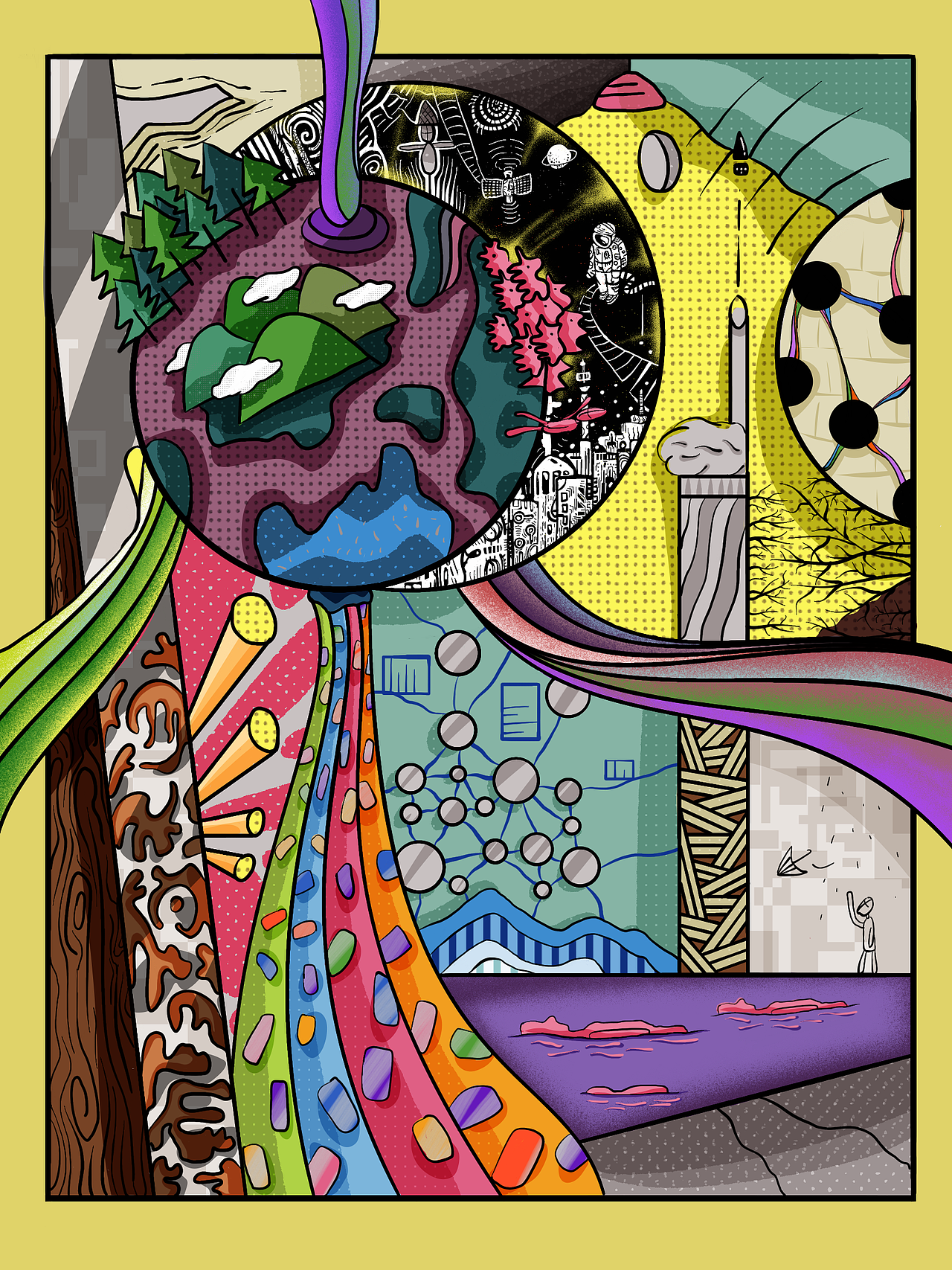 毕业插画设计-牧灵人