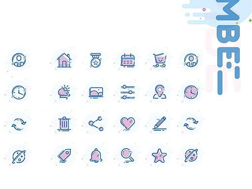 平面UI-MBE风格图标