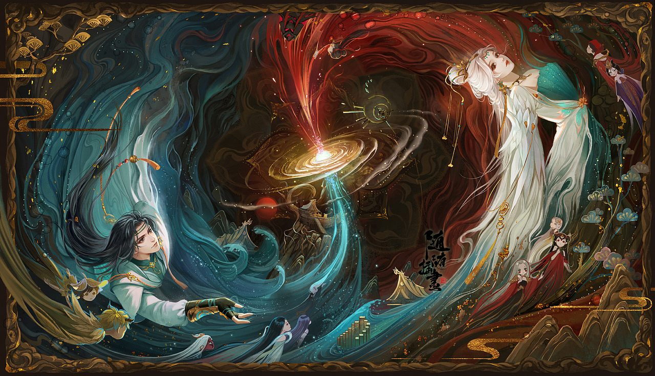 新倩女幽魂-金沙（图ZMjIzNjc3NDEy） - 商业插画 - 站酷设计师养猫画画的随随原创素材 - 站酷ZCOOL