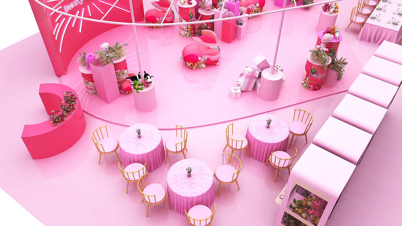 中庭美陈（图ZMjYxMjExMTQ4） - 展陈设计 - 站酷设计师AO瑞娜原创素材 - 站酷ZCOOL