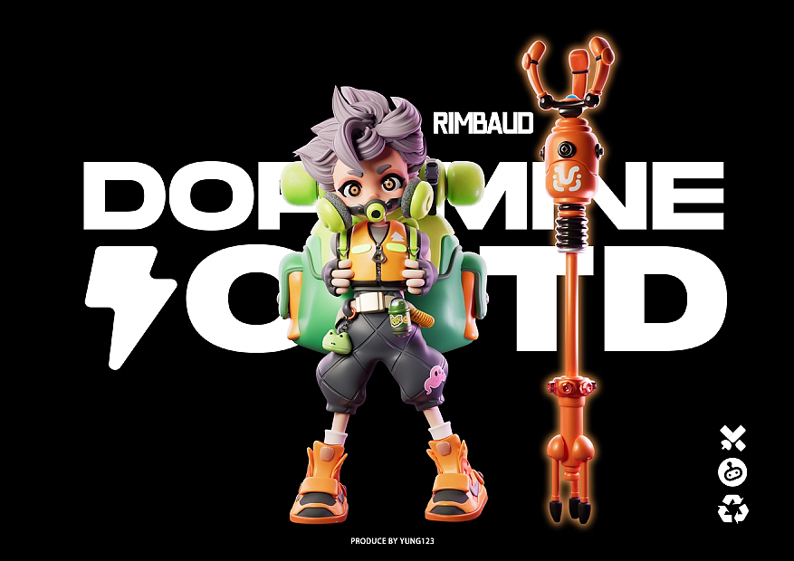 dinlab ✖️小鱼仔三维充能创造营（原创角色Rimbaud）（图ZMzUxOTA0NTI0） - 人物/生物 - 站酷设计师yung123原创素材 - 站酷ZCOOL