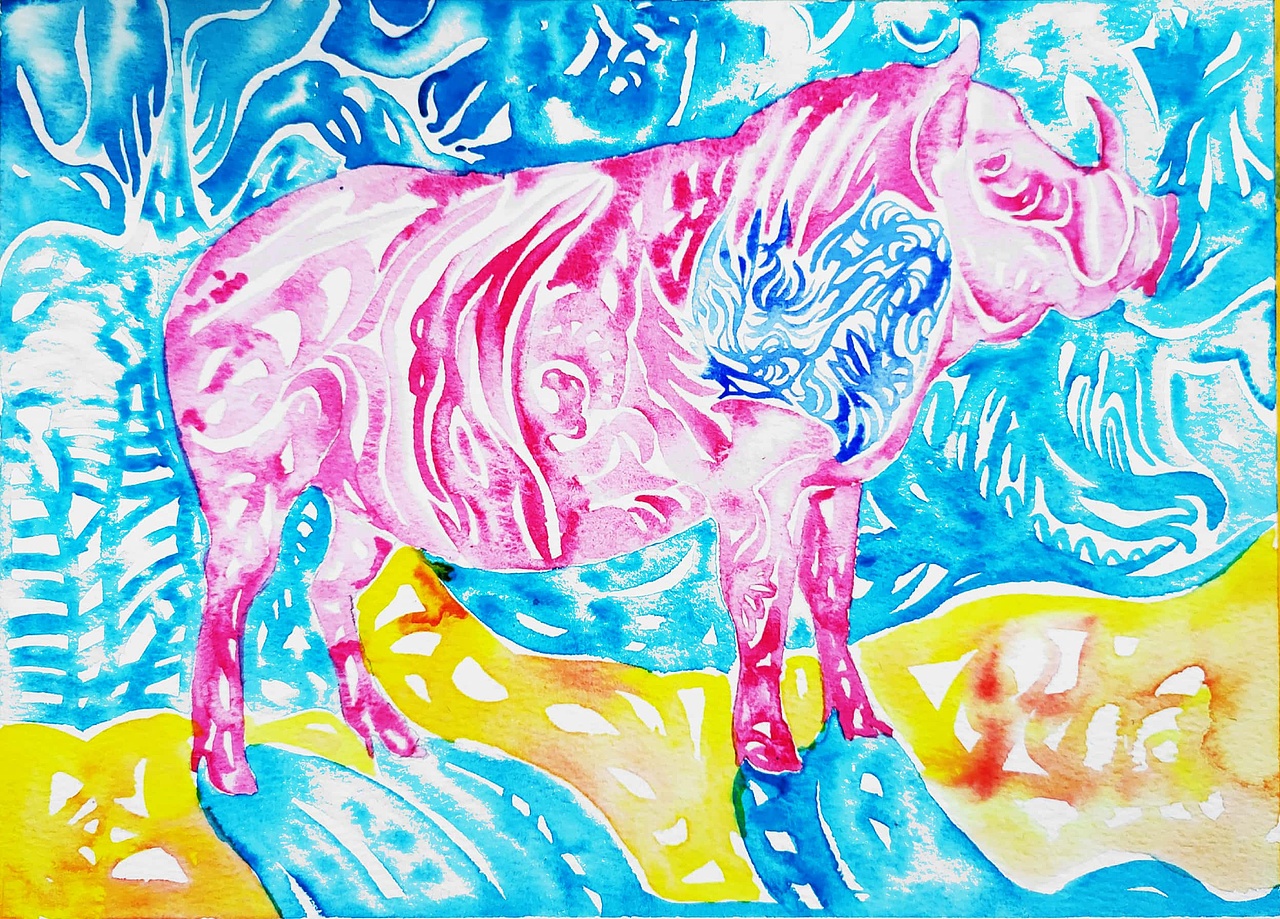 《地球之灵》系列水彩绘本插画（图ZMjEwMDMwOTc2） - 绘本 - 站酷设计师一独自原创素材 - 站酷ZCOOL