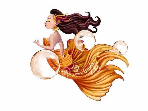 恒大地产斗鱼IP形象插画