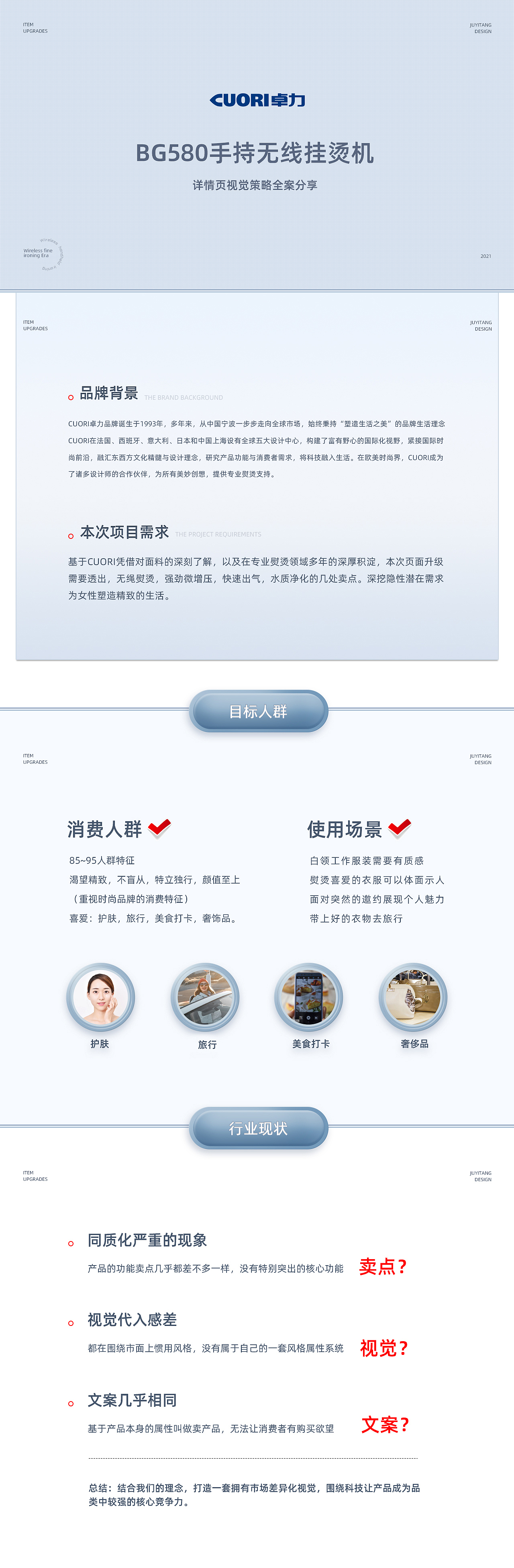 CUORI/无线手持挂烫机全案（图ZMjgwMzQ3NDE2） - 电商 - 站酷设计师桔壹堂TANGERINE原创素材 - 站酷ZCOOL