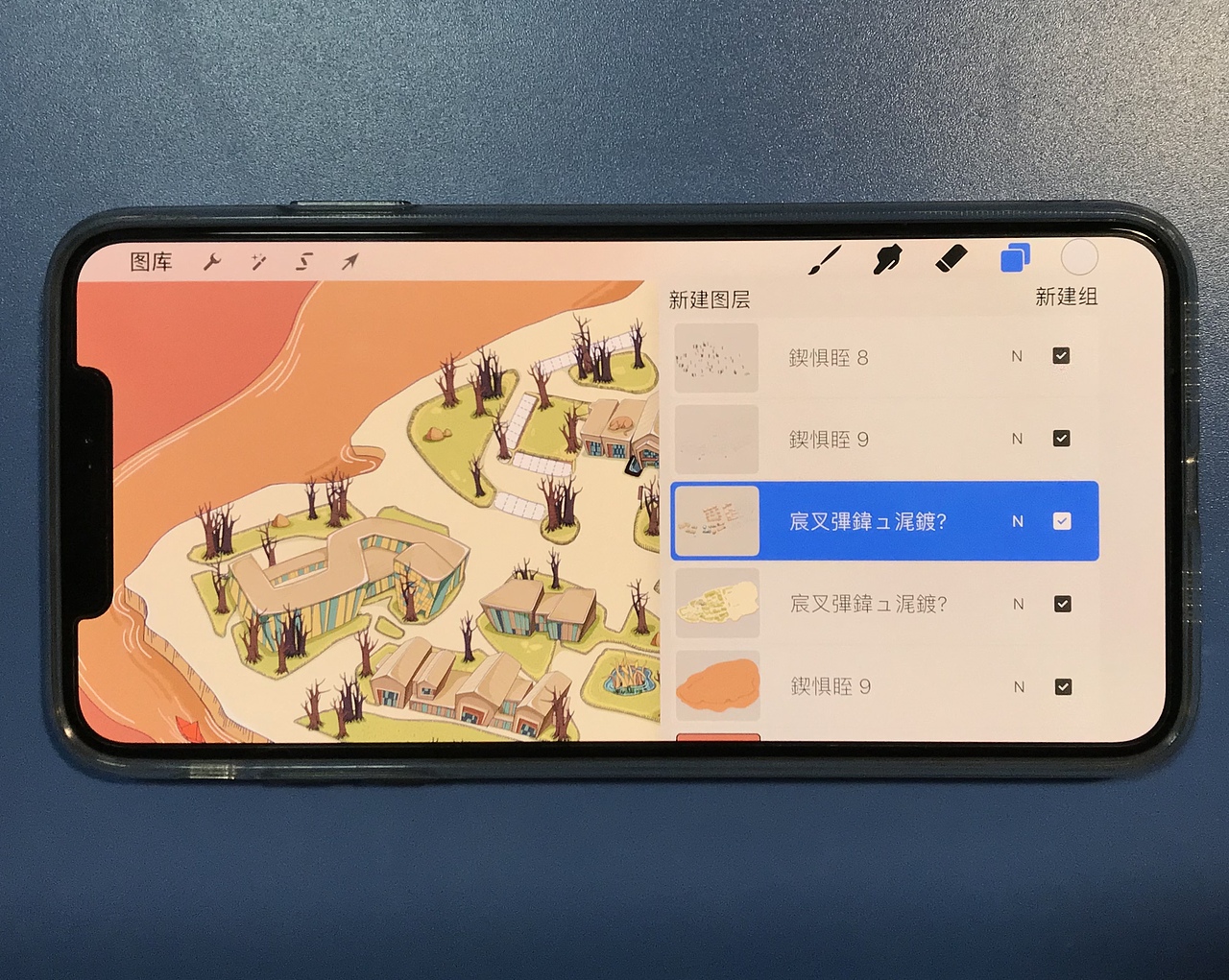 《艺尚小镇》手绘地图设计（图ZMTUxNDI1MTY0） - 商业插画 - 站酷设计师东东船长与东东原创素材 - 站酷ZCOOL