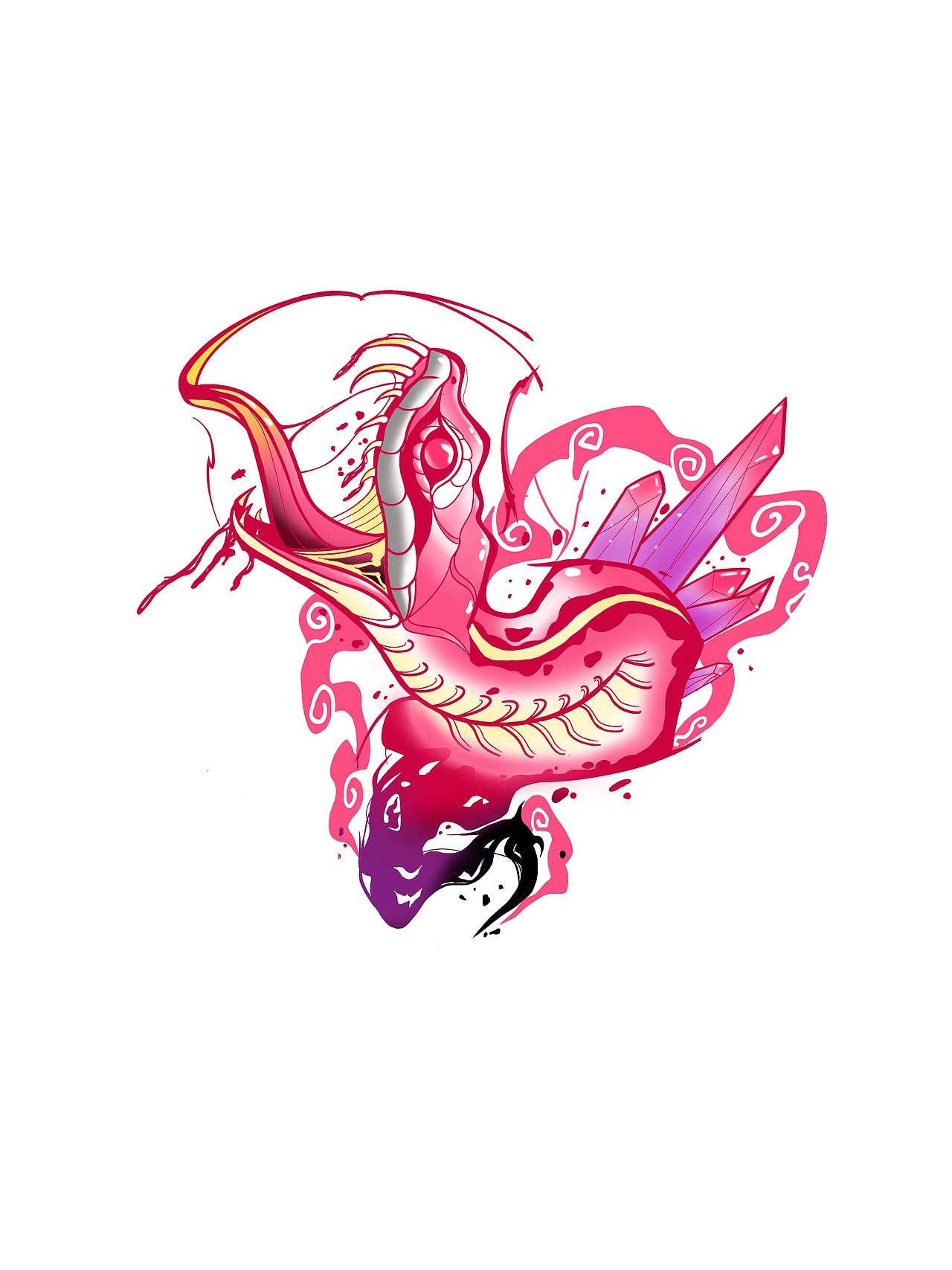 大蛇纹身手稿
