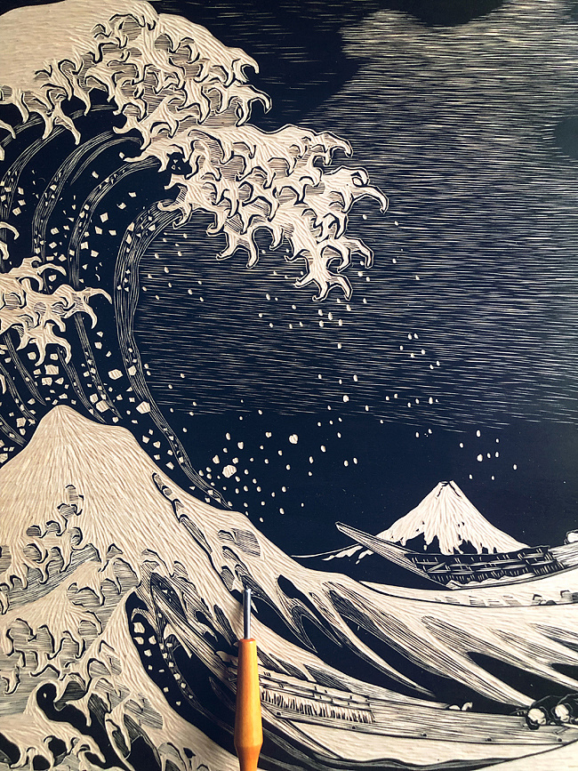 神奈川冲浪里壁纸手机图片