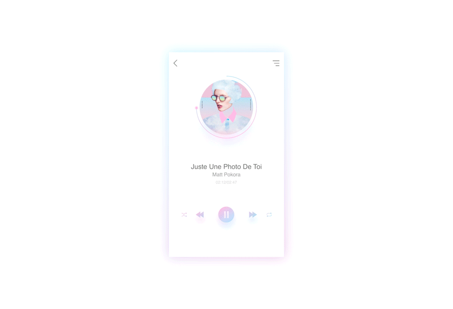 Smart home music player（图ZNzg5NDc3OTY=） - APP界面 - 站酷设计师又见章鱼哥原创素材 - 站酷ZCOOL