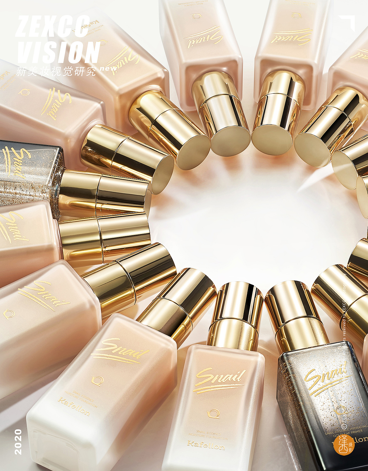 Kafellon 蜗牛粉底液 ✖ ZEXCC | 泽西摄影 新美妆视觉（图ZMjE2ODMyNjU2） - 产品摄影 - 站酷设计师广州泽西摄影原创素材 - 站酷ZCOOL