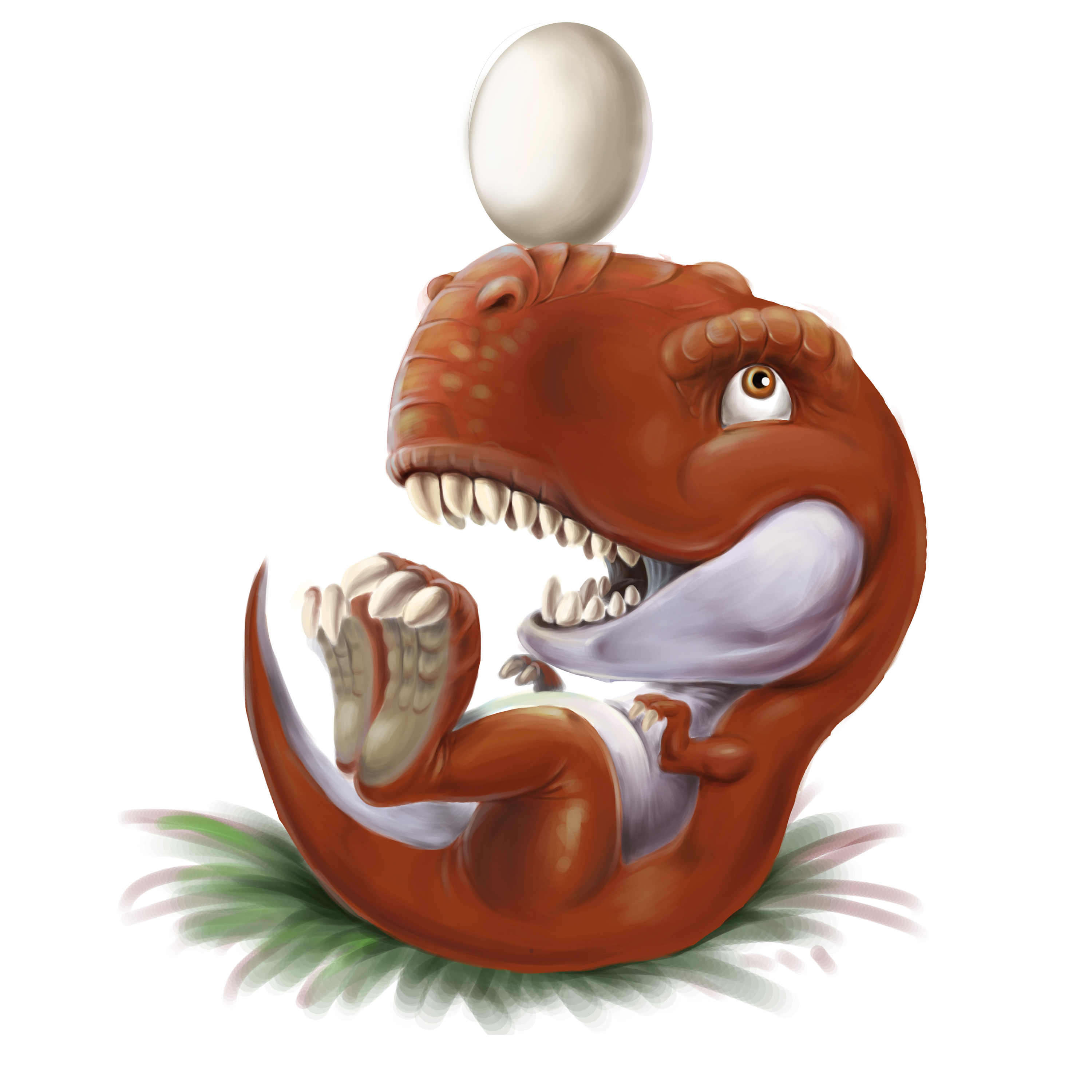 儿童恐龙科普书[神奇的蛋]封面（有参考仅展示）|插画|绘本|肉包特 - 原创作品 - 站酷 (ZCOOL)