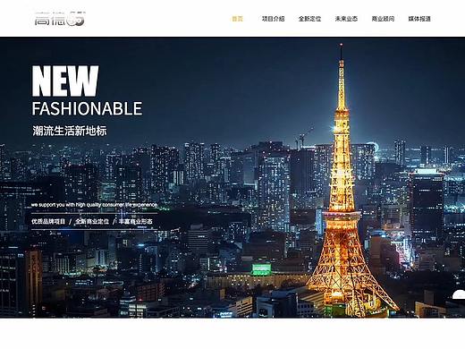 地产商业综合体品牌官网设计/哲信/营销策划
