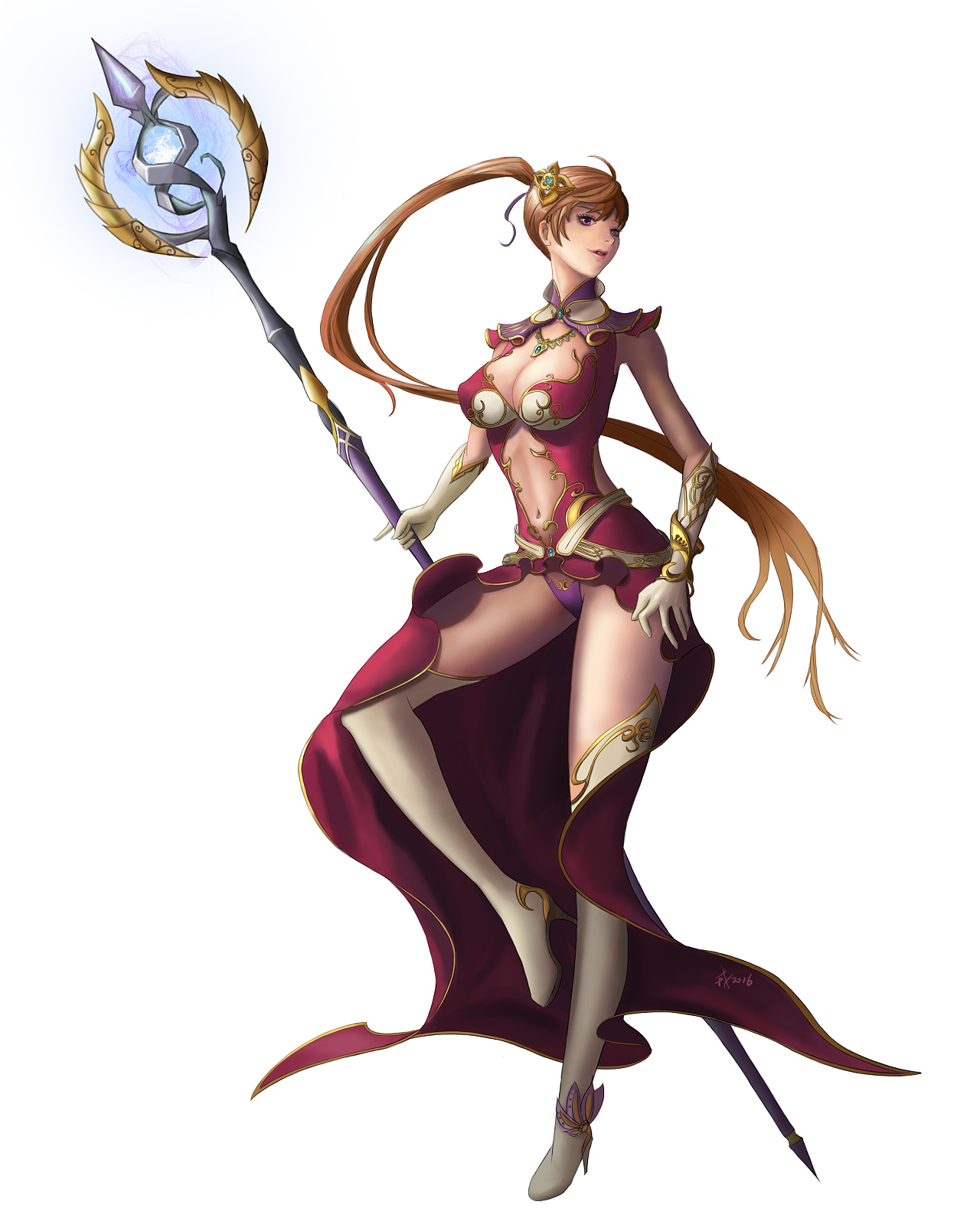      韩式画风女法师