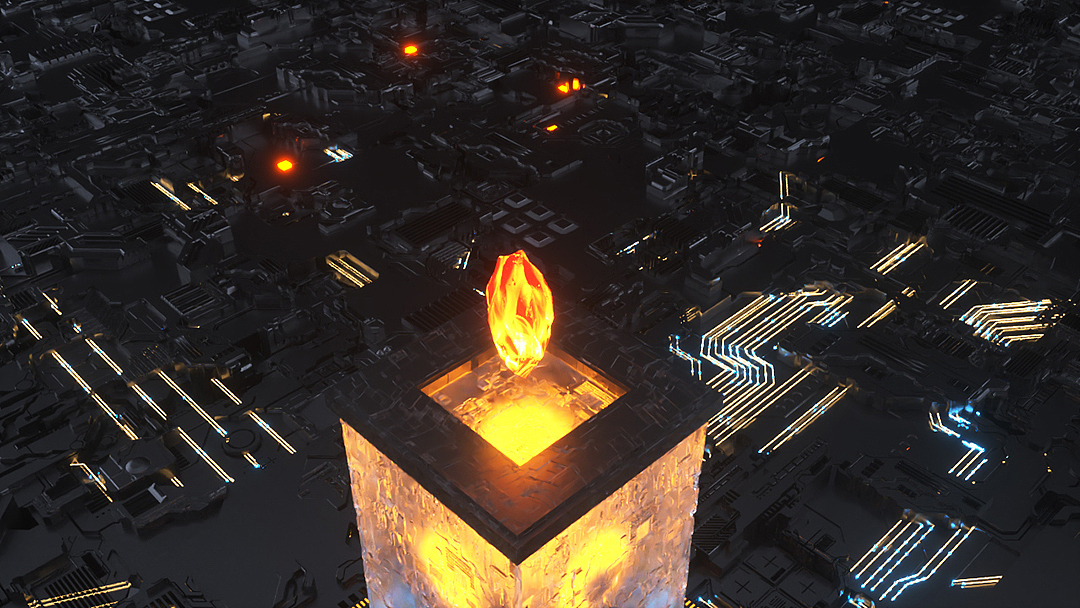 氮化镓充电器-三维动态视频渲染