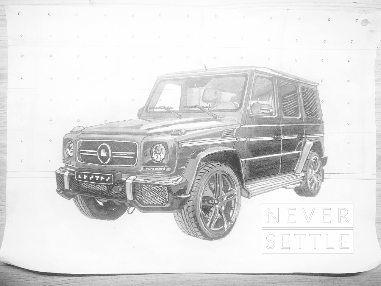 汽车手绘之amgg63爆改