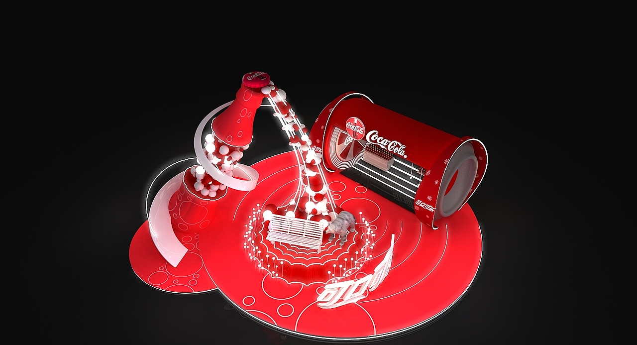 可口可乐活动美陈3D效果图（图ZMjU0NzIxMzky） - 场景 - 站酷设计师治术艺空原创素材 - 站酷ZCOOL