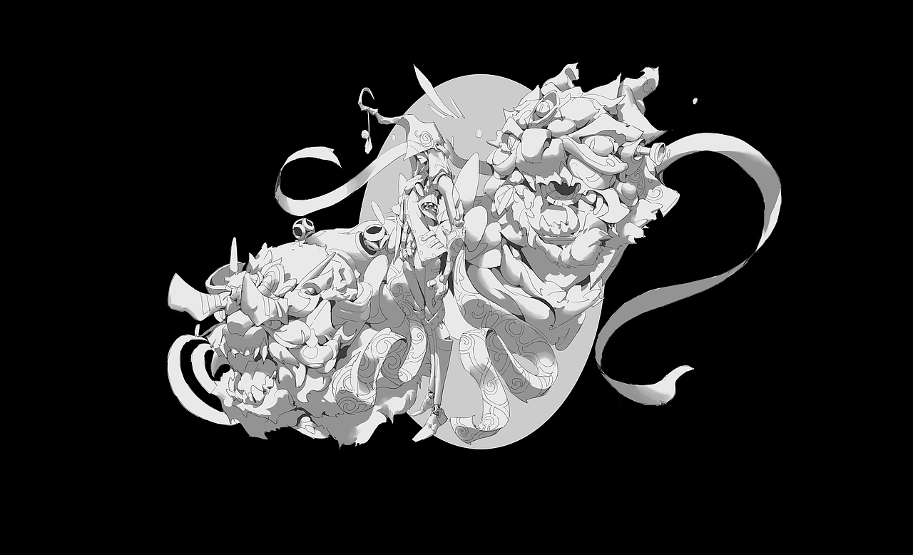 醒狮（图ZMjA0OTgwOTA0） - 概念设定 - 站酷设计师吃云松原创素材 - 站酷ZCOOL