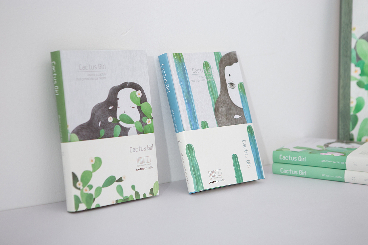 《仙人掌女孩》（图ZNzk4NTg0ODg=） - 商业插画 - 站酷设计师铅笔头1019原创素材 - 站酷ZCOOL