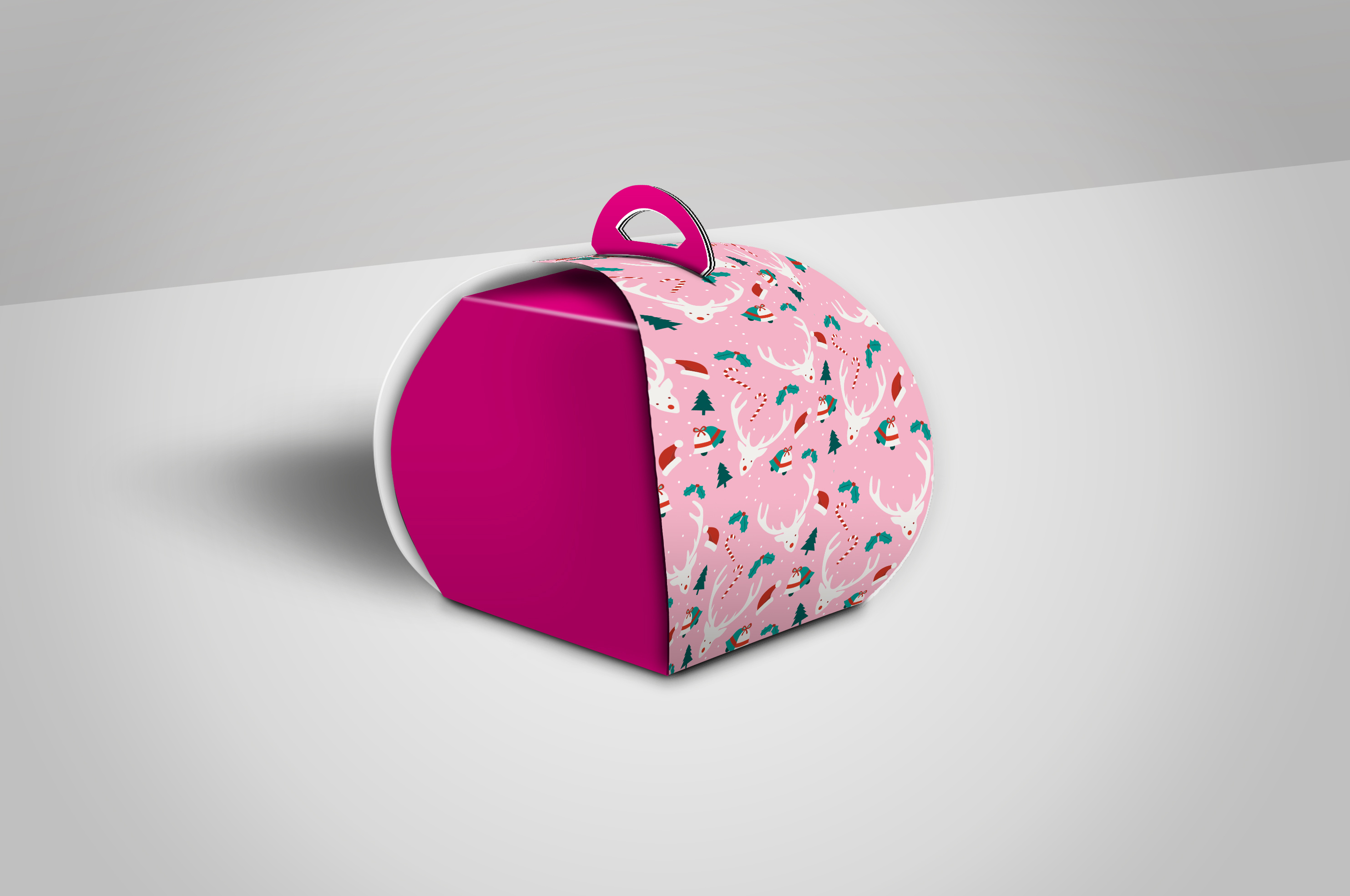 手提蛋糕盒包装设计