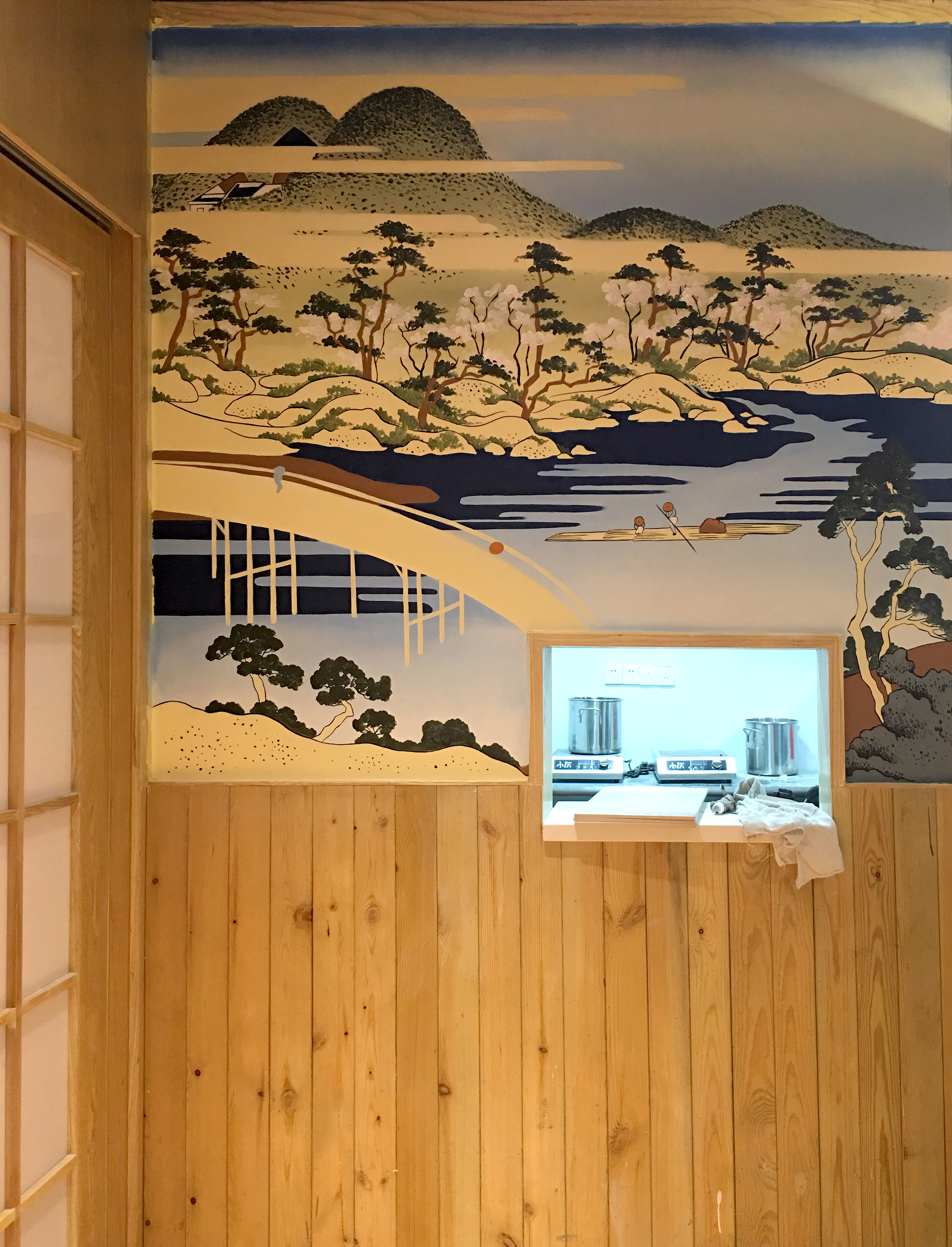 餐厅墙绘_thaliaz-站酷zcool