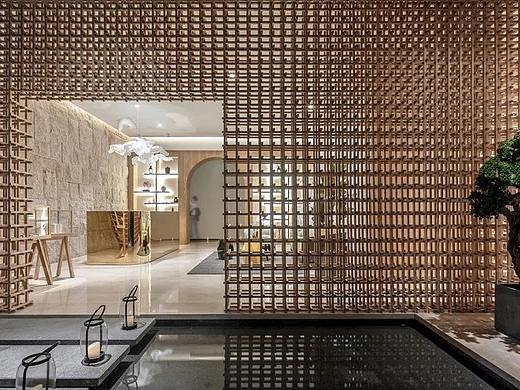 湛江美容院装修设计案例|新中式风格