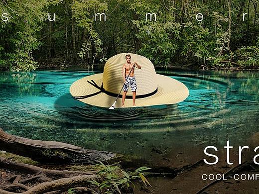 帽子合成海报设计