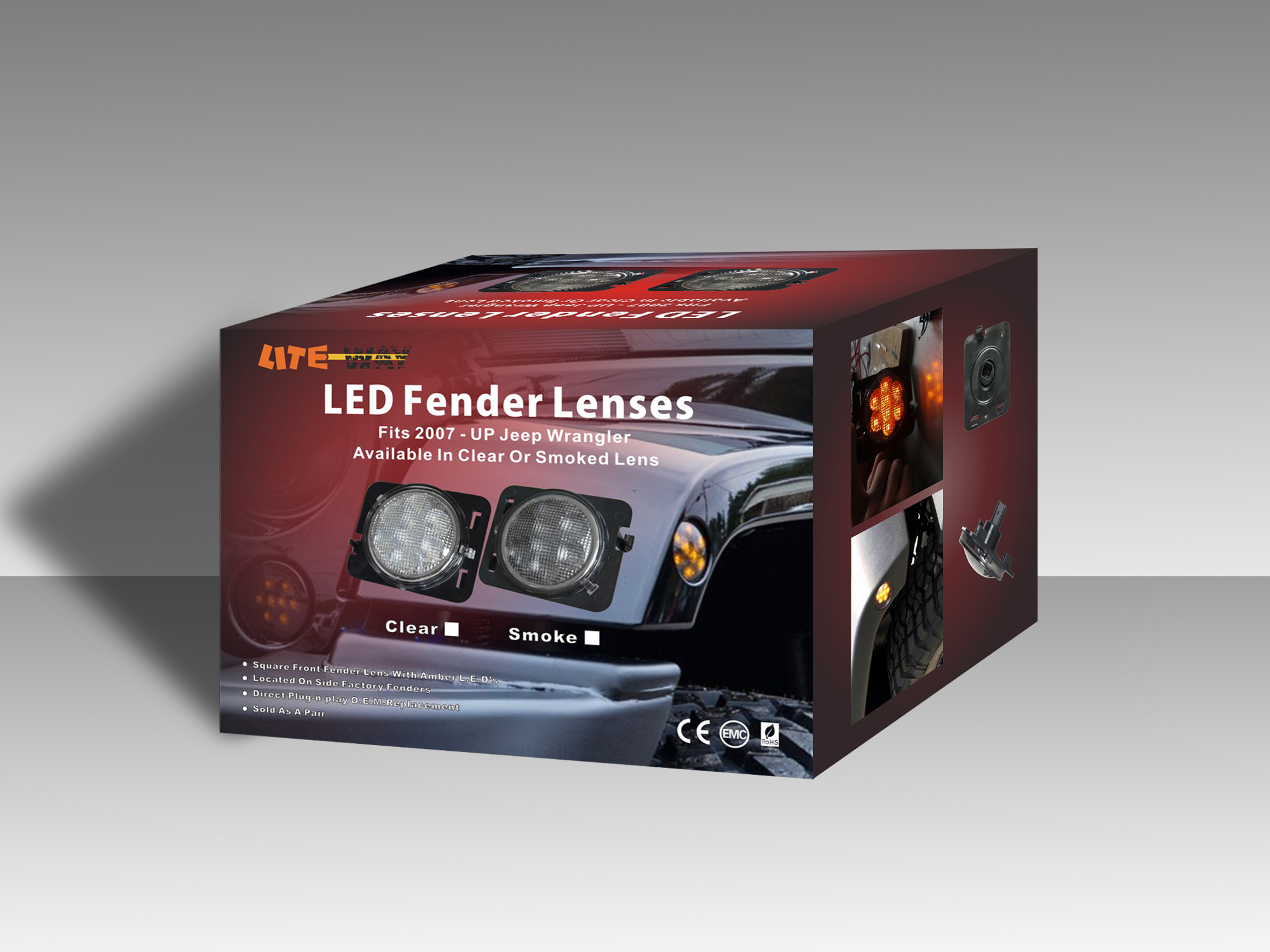 牧马人车灯系列彩盒设计|平面|包装|水雨影 - 原创作品 - 站酷 (zcool