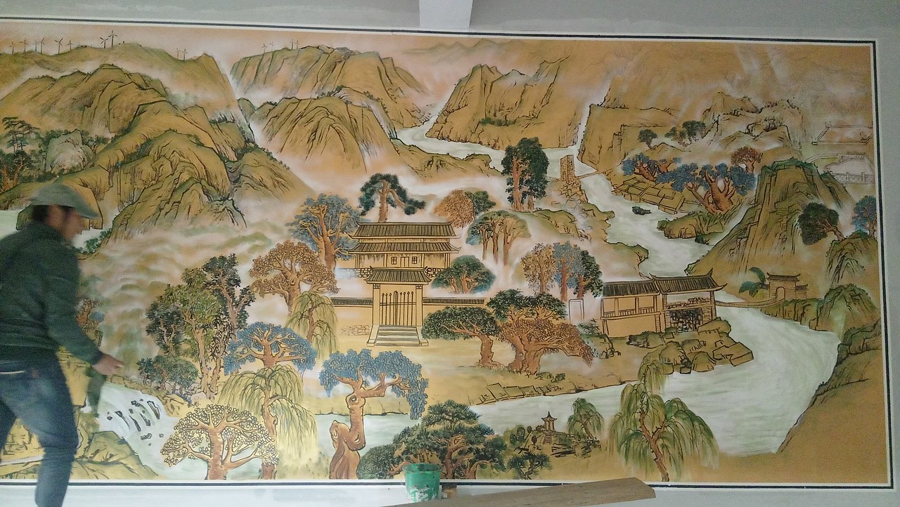 昆明禄劝民族小学校园文化建设墙体彩绘