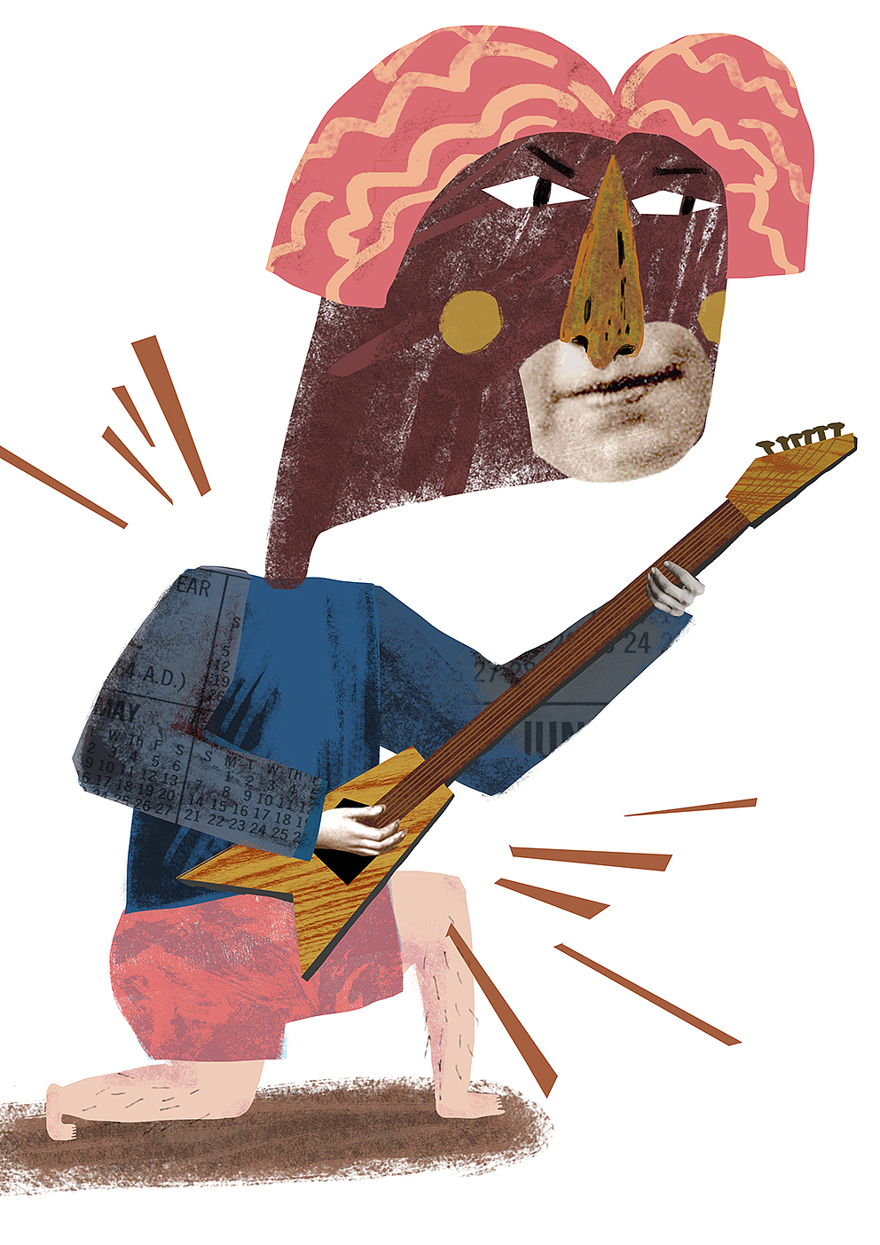 Idiots Band（图ZMTE0MjU2OTE2） - 新锐潮流插画 - 站酷设计师猫豆dou原创素材 - 站酷ZCOOL