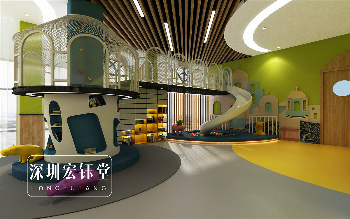 郑州小型幼儿园装修设计-白沙星光贝迪幼儿园设计方案