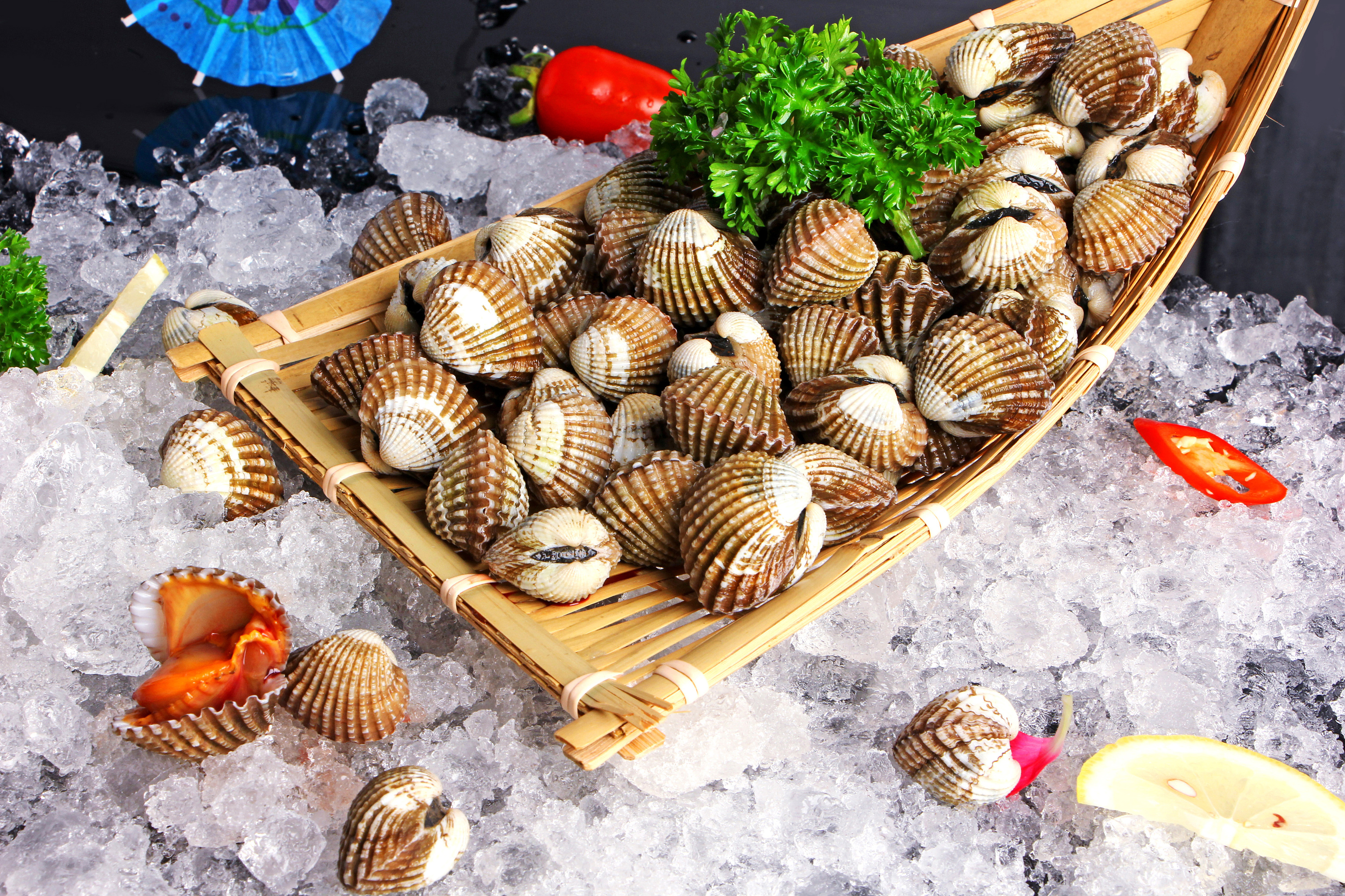 拍摄一组海鲜产品